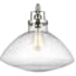 Bellevue Will Single Light 13" Wide Full Sized Pendant with Seeded Glass Shade Brushed Nickel