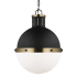 Bellevue Loire 13" Wide Pendant Midnight Black