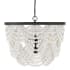 Bellevue 5 Light 24" Wide Beaded Chandelier White / Oil Rubbed Bronze