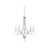 Bellevue 5 Light 26" Wide Taper Candle Chandelier Brushed Nickel