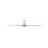 Bellevue Single Light 8 Blade Integrated LED Hanging Indoor / Outdoor Ceiling Fan with Frosted Glass Shade Brushed Nickel