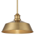 Bellevue 14" Wide Pendant Natural Brass