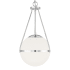 Bellevue 13" Wide Abstract Pendant Chrome