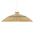 Bellevue 22" Wide Pendant Matte White and Natural Rattan Color