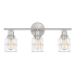 Bellevue 3 Light 24" Wide Bathroom Vanity Light Brushed Nickel