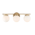 Bellevue 3 Light 24" Wide Bathroom Vanity Light Natural Brass