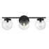Bellevue 3 Light 24" Wide Bathroom Vanity Light Matte Black