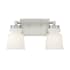 Bellevue 2 Light 15" Wide Bathroom Vanity Light Brushed Nickel