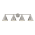 Bellevue 4 Light 38" Wide Bathroom Vanity Light Brushed Nickel