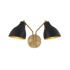 Matte Black / Natural Brass