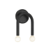 Bellevue 2 Light 9" Tall Wall Sconce Matte Black