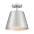Bellevue 10" Wide Semi-Flush Ceiling Fixture Brushed Nickel