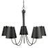 Bellevue 5 Light 32" Wide Chandelier Matte Black