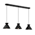 Bellevue 3 Light 40" Wide Linear Pendant Matte Black