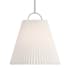 Bellevue 15" Wide Pendant with Knife-Pleated Fabric Shade Brushed Nickel