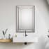 Bellevue 23-7/8" W x 33-7/8" H Rectangular Framed Bathroom Mirror Metallic Bronze