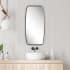 Bellevue 20" W x 40" H Rectangular Framed Bathroom Mirror Antique Silver