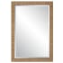 Bellevue Fabia 22" W x 32" H Modern Rectangular Framed Bathroom Wall Mirror Natural Rattan