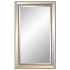 Bellevue Cossus 24" W x 40" H Modern Rectangular Framed Bathroom Wall Mirror Gold