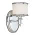 Bellevue Xavier 8" Tall Bathroom Sconce Chrome