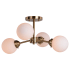 Bellevue Gravity 4 Light 20" Wide Semi-Flush Ceiling Fixture Muted Brass