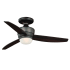 Bellevue Frode 44" 3 Blade Hugger Indoor DC Motor Ceiling Fan with A Glass Shade Copper Bronze