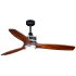 Bellevue Garrett 52" 3 Blade Indoor Ceiling Fan - Remote Control and LED Light Kit Included Matte Black / Brushed Silver