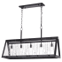 Bellevue Teagan 5 Light 37" Wide Crystal Linear Chandelier Oil Rubbed Bronze