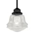 Bellevue Kash Single Light 7" Wide Pendant with A Glass Shade Oil Rubbed Bronze