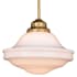Bellevue Kash Single Light 12" Wide Pendant Natural Brass