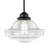 Bellevue Kash Single Light 12" Wide Pendant with A Glass Shade Oil Rubbed Bronze