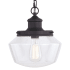 Bellevue Carson Single Light 10" Wide Pendant Matte Black