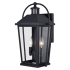 Bellevue Belarus 2 Light 17" Tall Outdoor Wall Sconce with Motion Sensor Textured Black