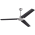 Bellevue Edmonton 56" 3 Blade Indoor Ceiling Fan with Wall Control Brushed Nickel / Black