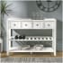 Bellevue Contemporary Farmhouse 48" W Solid Wood 2-Drawer Console / Sofa Entry Table White