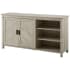 Bellevue Modern Farmhouse 58" W 2 Door Angled Slat Door TV Stand Cabinet Birch