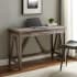 Bellevue 20" Wide Wood and Metal One (1) Drawer Writing Desk Gray Wash