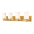 Bellevue Irene 4 Light 32" Wide Vanity Light Brushed Gold