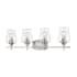 Bellevue Celia 4 Light 30" Wide Bathroom Vanity Light Brushed Nickel