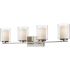 Bellevue Sylvia 4 Light 32" Wide Bathroom Vanity Light Brushed Nickel