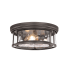 Bellevue Leanna 3 Light 16" Wide Flush Mount Drum Ceiling Fixture Bronze