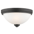 Bellevue Pauline 3 Light 15" Wide Flush Mount Ceiling Fixture Bronze