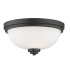 Bellevue Pauline 2 Light 13" Wide Flush Mount Ceiling Fixture Bronze