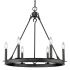 Bellevue Marian 6 Light 25" Wide Taper Candle Chandelier Matte Black