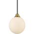 Bellevue Single Light 8" Wide Mini Pendant Oiled Rubbed Bronze / Brass
