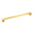 Belwith Keeler Avenue 12 Inch Center to Center Modern Minimalist Cabinet Handle / Drawer Pull Brushed Golden Brass