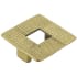 Belwith Keeler Omni 1-3/4" Center to Center Modern Designer Open Square Solid Brass Cabinet Handle / Drawer Pull from the Bijou Collection Brushed Golden Brass
