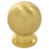 Belwith Keeler Bijou Akoya 3/4" Round Sphere Ball Cabinet / Drawer / Furniture Knob Brushed Golden Brass