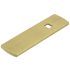 Belwith Keeler Astoria 3-1/2" x 7/8" Rectangular Knob Backplate from the Bijou Collection Brushed Golden Brass