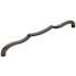 Belwith Keeler Trellis 8-13/16" Center to Center Designer Scalloped Arch Cabinet Handle / Drawer Pull Black Nickel Vibed